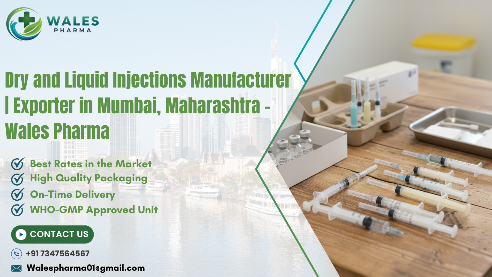 Dry and Liquid Injections Manufacturer | Exporter in Mumbai, Maharashtra